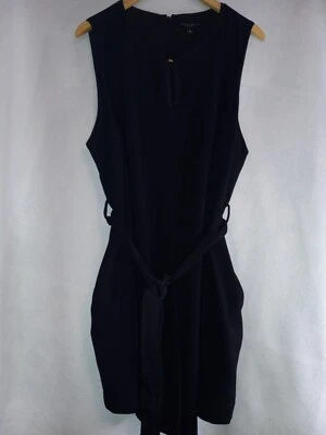 Victoria Beckham 黑色连身裤,带腰带和口袋 XXL — 第 1/4 张图片