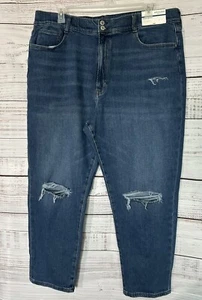 Neu mit Etikett Arizona Jean Co. Juniors höchste Mom-Jeans halblasen konisch Größe 23 - Bild 1 von 6