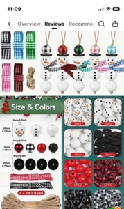 Snowman Beaded Ornament Kit - Picture 1 of 2