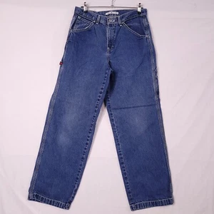 Tommy Hilfiger Youth Junior Teens Boys Blue Carpenter Denim Pants Size 10 - Picture 1 of 11