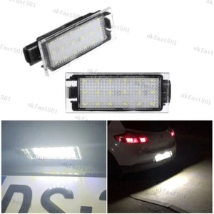 2x LED Rear Licence Number Plate Light For Renault Clio Laguna Master MK2 MK3 - Picture 1 of 11