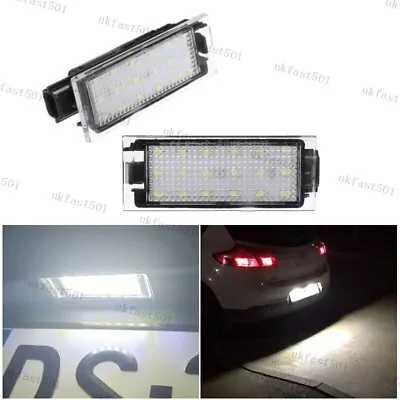 2x LED Rear Licence Number Plate Light For Renault Clio Laguna Master MK2 MK3 - Image 1 of 4