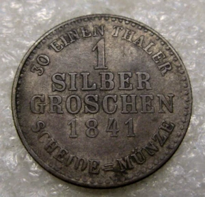 Moneda ALEMANIA HESSE CASSEL 1 centavo de plata 1841 Guillermo II - Imagen 1 de 2