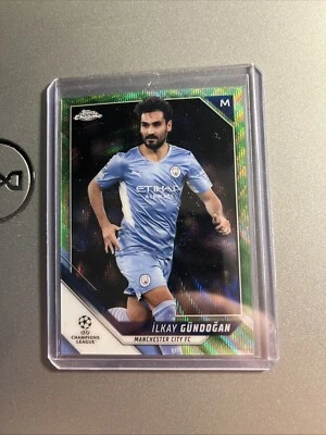 2021-22 Topps Chrome UCL Neon Green Wave Refractor /99 Ilkay Gundogan #41 - Image 1 of 2