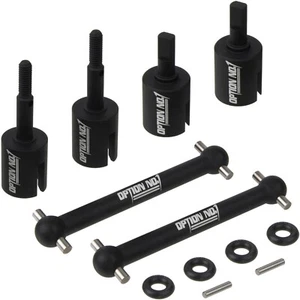 Juego de ejes de transmisión ósea de perro de aluminio para chasis Tamiya TT-02B actualización de coche de radiocontrol - Imagen 1 de 6