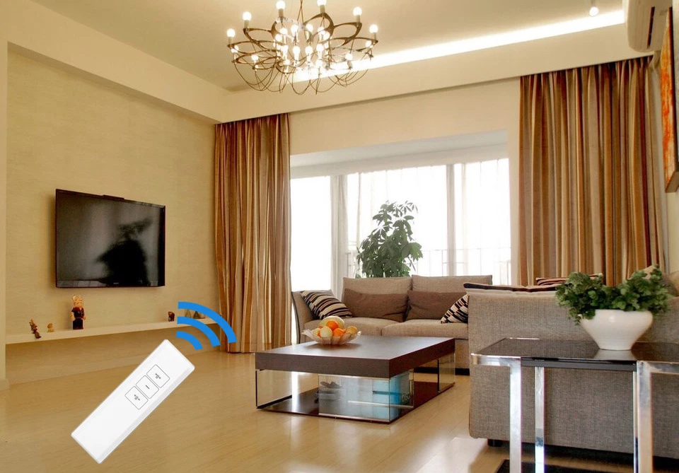 6M Motorised Curtain Tracks Remote Control Curtain Electric Curtain Rail