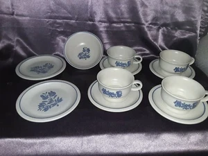 Lot of 11 Pc. PFALTZGRAFF YORKTOWNE Cups, Saucers, Salad Plate and Soup Bowl - Picture 1 of 7