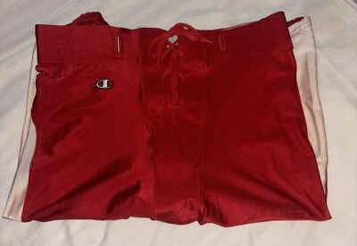 Champion Challenger Red/White Stretch Football Pants Size XXXL Free Shipping - Изображение 1 из 4