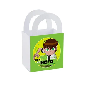 8 Ben 10 Treat Box Party Favor Loot Goody Bag Birthday  3" x 3"  - Picture 1 of 6