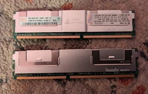 Hynix 4GB 4Rx8 PC2-5300F-555-11 DIMM 667 MHz HYMP151F72CP8D5 46C7423 - Picture 1 of 1