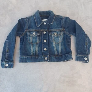 Gymboree Go Outside Jacket Extra Small XS 4 4T Girls Kids Denim Long Sleeve Snap - Picture 1 of 16