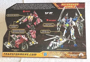 Transformers HFTD Rare Target Exclusive ROTORWASH RUMBLE Arcee vs Tailwhip 2010 - Picture 1 of 2