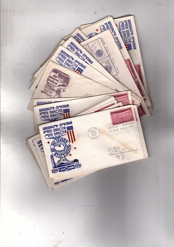 US stamp  858 Statehood FDC Nov 1939 Cachets Four States  Lot of 35 (j3 Cover