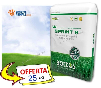 Bottos SPRINT N → 2 / 10 / 25 kg - Concime Prato 27-0-14 Rinverdente, Prati
