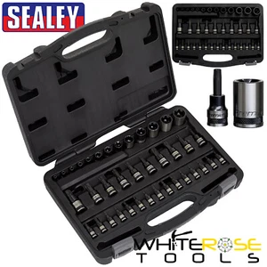 Sealey Trx-Star Torx Socket Security Socket Bit Set 38pc 1/4" 3/8" 1/2" Drive - Picture 1 of 4