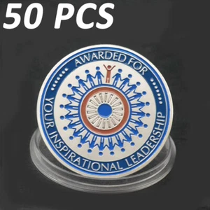 50 PCS Thank You for Your Service Leadership Challenge Coin Gift Inspirational - Picture 1 of 7