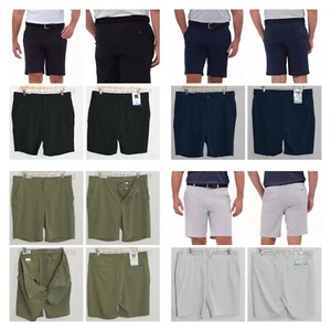Greg Norman Men's Stretch Short in Blue, Gray , Black, Green - Picture 1 of 45