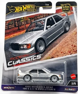 Hot Wheels Modern Classics 1990 Mercedes 190E 2.5-16 Evolution II Real Riders - Picture 1 of 11