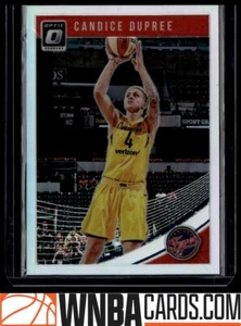 2019 Donruss WNBA Optic Holo Candice Dupree Indiana Fever #61 - Picture 1 of 2