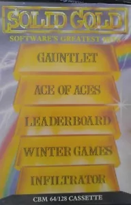 Solid Gold C 64 (2 Tapes) (Game Box Manual) 100% ok Winter Games Gauntlet Ace - Bild 1 von 5