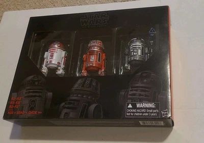 Figura 3pk Star Wars Black Series TRU Astromech Droids R2-A7 R5-K6 R2-F2 6 pulgadas Foto 1 de 4