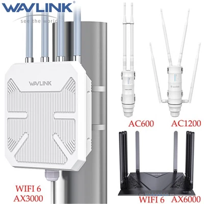 Outdoor WiFi Extender AX3000 WiFi 6 Router Dual Band Mesh WiFi Repeater 6000/600 - Image 1 of 4