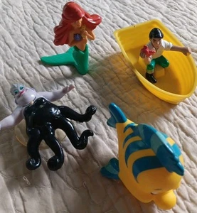 1989 McDonald's Disney Little Mermaid Set of 4 Happy Meal Toys  - Picture 1 of 5