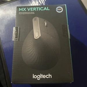 Logitech MX Vertical Wireless Optical Mouse Ergonomic, Black - Photo 1/2