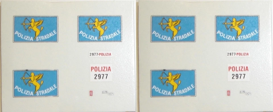 DC009a. MERCURY COPPIA Decal replica x Fiat 1300 Polizia Stradale - Immagine 1 di 1