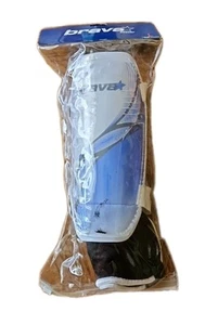 Brava mit Gummizug Slip In Fußball Schienbeinschoner Jugend (Lg) mit Doppelschlaufe Träger - Bild 1 von 4