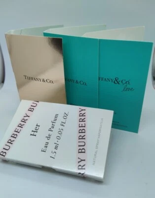 Tiffany & Co + Burberry Perfume Carded Spray Vial Collection (LOT OF 4) - Image 1 of 4