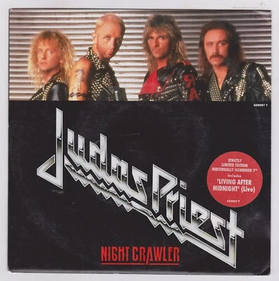 Judas Priest Night Crawler 7" Numbered PS Promo Sticker Foto 1 de 2