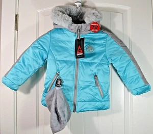 NWT GIRL KIDS GERRY PUFFER SYSTEMS COAT 2 JACKETS WORN 3 WAYS & BEANIE SZ 4T, 5 - Picture 1 of 7