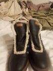 Dr Scholls Womens 7M Womens Black Flannel Lisdale Ankle Boot Hiking