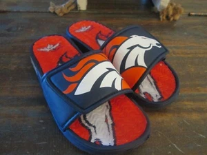 NFL Football Youth Denver Broncos scivoli regolabili GEL plantare giovanile 13 -1 usato in ottime condizioni - Foto 1 di 5