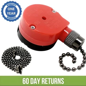 Zing Ear ZE-208S 4 Wire 3 Speed Ceiling Fan Pull Chain Switch Black Nickel 6A - Picture 1 of 2