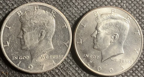 1971 D Kennedy Error Coin Miss Aligned Dies Cover