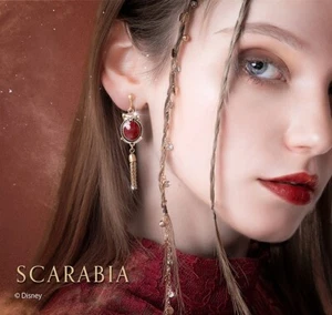 Disney Twisted Wonderland Scarabia Dormitory Emblem Iconique Object Earrings - Picture 1 of 11