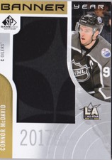 17-18 SP Game Used Connor McDavid Banner Year Oilers All-Star Game 2017