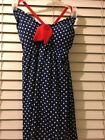 29 Catalina Women?s Nautical Simdress Bathsuit With Red Bow Front S/CH 4-6