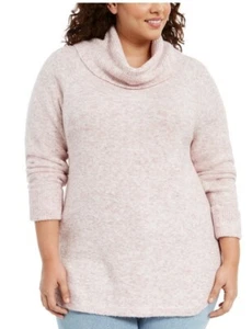 Suéter Style & Co Mujer Tejido Gofre Cuello Capucha Rosa Claro Talla XXL - Imagen 1 de 8