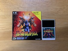 NINJA GAIDEN Card & Manual Only PC Engine CoreGrafx Duo GT TurboGrafx 16 Rare