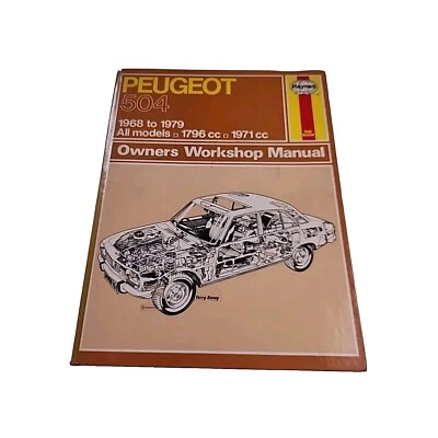Haynes Peugeot 504 1968 1979 Owners Workshop Manual Book - Image 1 of 3