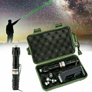 532NM Laser Pointer Pen Green Rechargable Visible Beam Torche with Box UK - Picture 1 of 15
