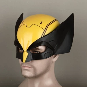 Deadpool3 Deadpool & Wolverine Cosplay Helmet Half Face Mask PVC Gray White Prop - Picture 1 of 17