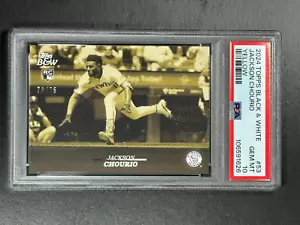 Jackson Chourio RC 2024 Topps blanco y negro amarillo/75 PSA 10 Pop 7 #53 - Imagen 1 de 1