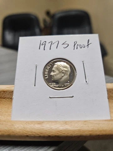 1977-S Proof Roosevelt Dime San Francisco Actual Coin Pictured Cover