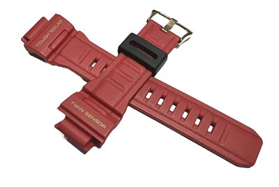 Подлинный сменный ремешок Casio для G SHOCK для G9330A-4 КРАСНЫЙ G9330A НОВЫЙ ЗОЛОТИСТЫЙ - Изображение 1 из 4