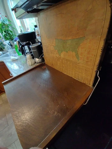 Antique (ca. 1920) Chautauqua Industrial Art Desk Lewis E. Myers & Co. RARE Cover