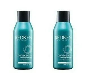 NUOVO 2 shampoo crema curva rossa 1,7 once ogni taglia da viaggio senza solfati - Foto 1 di 1